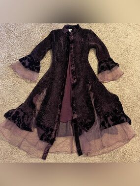 Grail vintage Y2K 90s Parisline cardigan fairycore goth Victorian whimsigoth